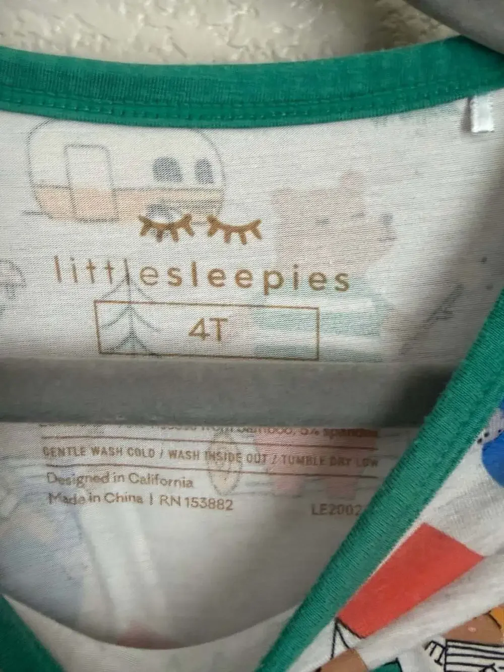 Little Sleepies Short Sleeve Pajama Set, 4T